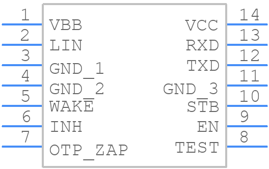 NCV7420D24R2G - onsemi - PCB symbol