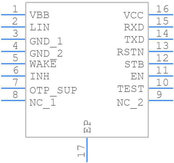 NCV7425DW5R2G - onsemi - PCB symbol