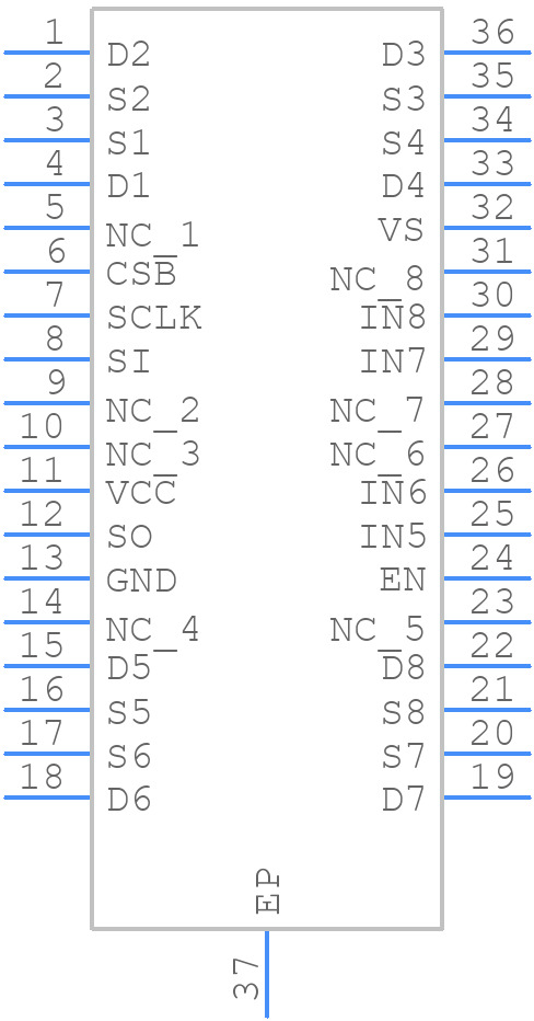 NCV7608DQR2G - onsemi - PCB symbol