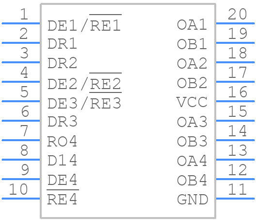 DS36954M - Texas Instruments - PCB symbol