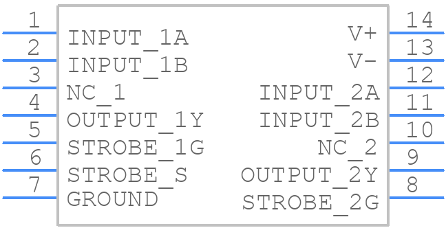 NE521DG - onsemi - PCB symbol