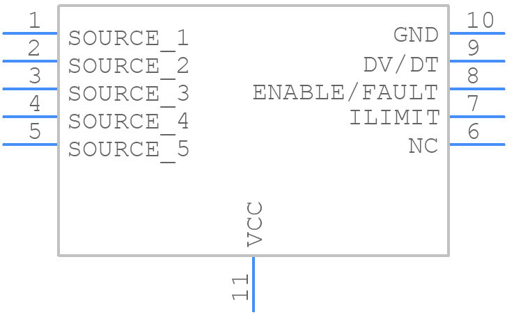 NIS5135MN1TXG - onsemi - PCB symbol