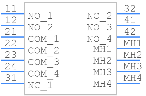 MSSA2450 - TE Connectivity - PCB symbol