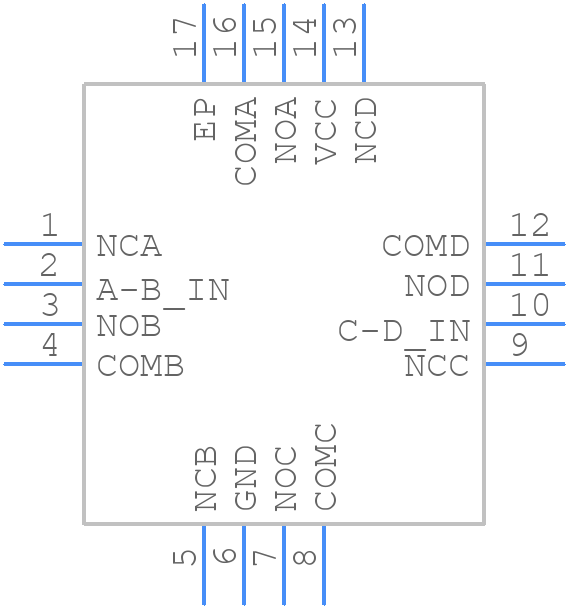 NLAS3899BMNTXG - onsemi - PCB symbol