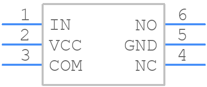 NLAS5157MUTCG - onsemi - PCB symbol