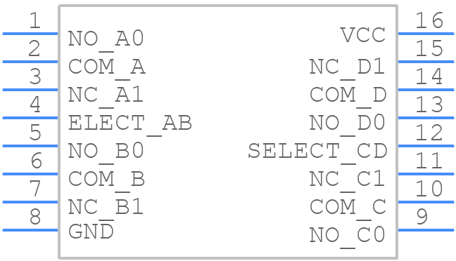 NLAST44599DTG - onsemi - PCB symbol