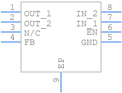 NCV8186AMN330TAG - onsemi - PCB symbol