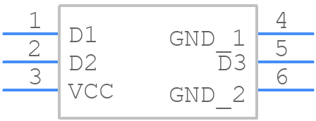 NUP4060AXV6T1G - onsemi - PCB symbol