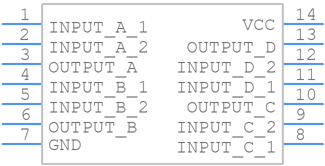 MC74AC86DTR2G - onsemi - PCB symbol