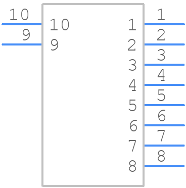 98435-111LF - Amphenol Communications Solutions - PCB symbol