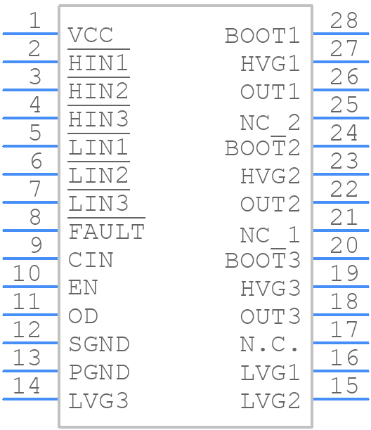 STDRIVE601TR - STMicroelectronics - PCB symbol