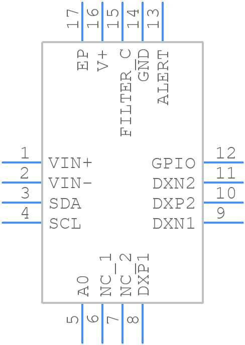 TMP512AIRSAT - Texas Instruments - PCB symbol