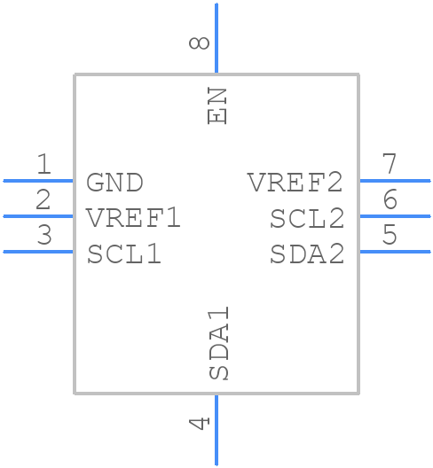 PCA9306AMUTCG - onsemi - PCB symbol