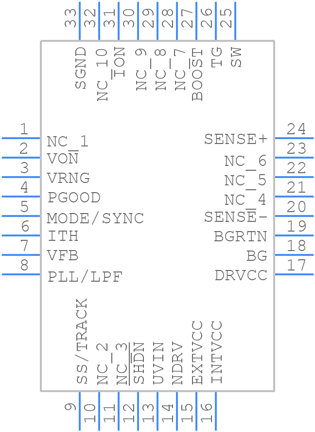 LTC3810HUH-5#PBF - Analog Devices - PCB symbol