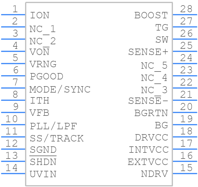 LTC3810EG#TRPBF - Analog Devices - PCB symbol
