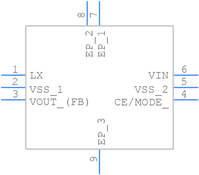 XC9235A33CER-G - Torex - PCB symbol