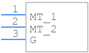 T2800DG - onsemi - PCB symbol