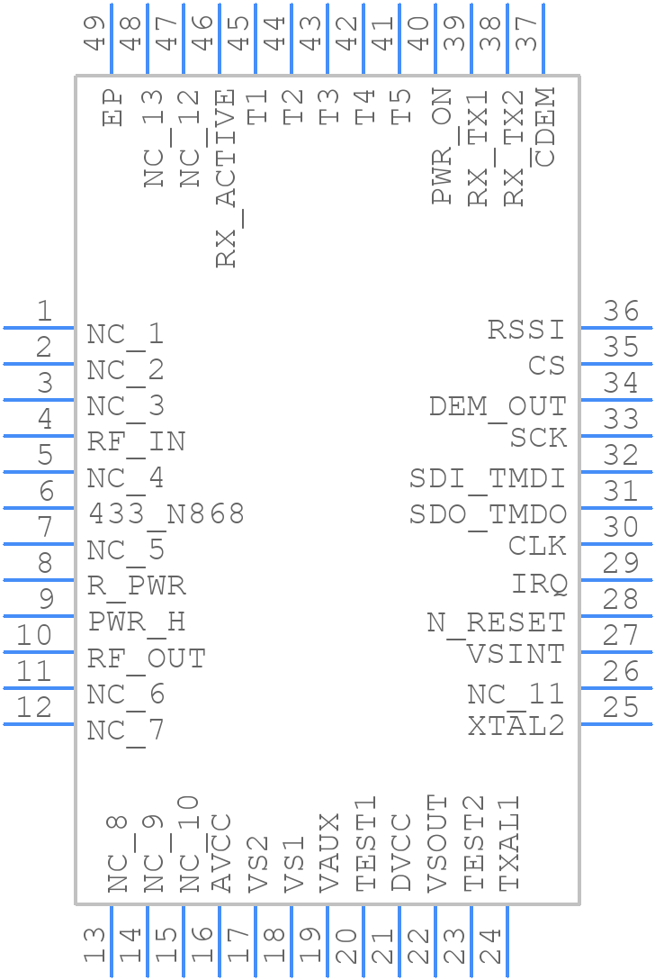 ATA5428C-PLQW - Microchip - PCB symbol