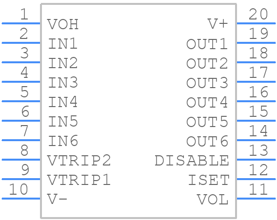 LTC1045CN#PBF - Analog Devices - PCB symbol