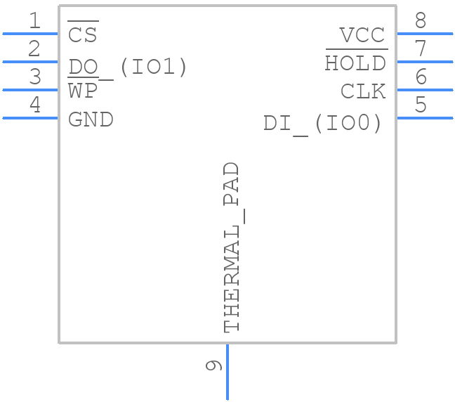 W25X10CLUXIG - Winbond - PCB symbol