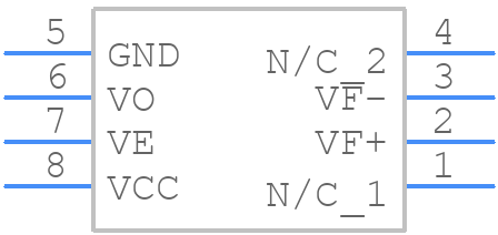 HCPL2611SDM - onsemi - PCB symbol