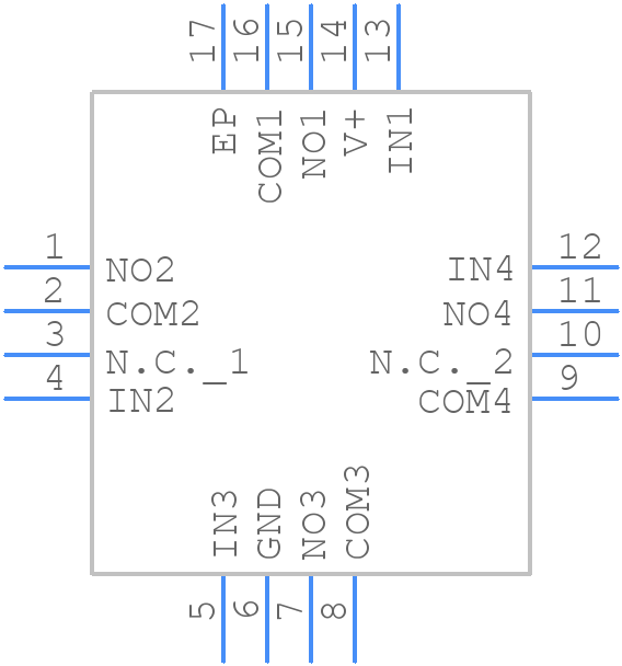 MAX4751EGE+T - Analog Devices - PCB symbol