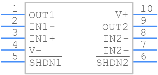 TLV9052SIDGSR - Texas Instruments - PCB symbol