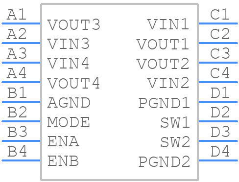 ADP5033ACBZ-5-R7 - Analog Devices - PCB symbol