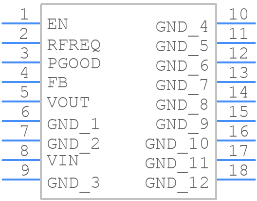 MPM3550EGLE - Monolithic Power Systems (MPS) - PCB symbol