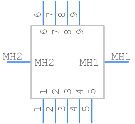 MWDM2L-9SBSPT-.110 - Glenair - PCB symbol
