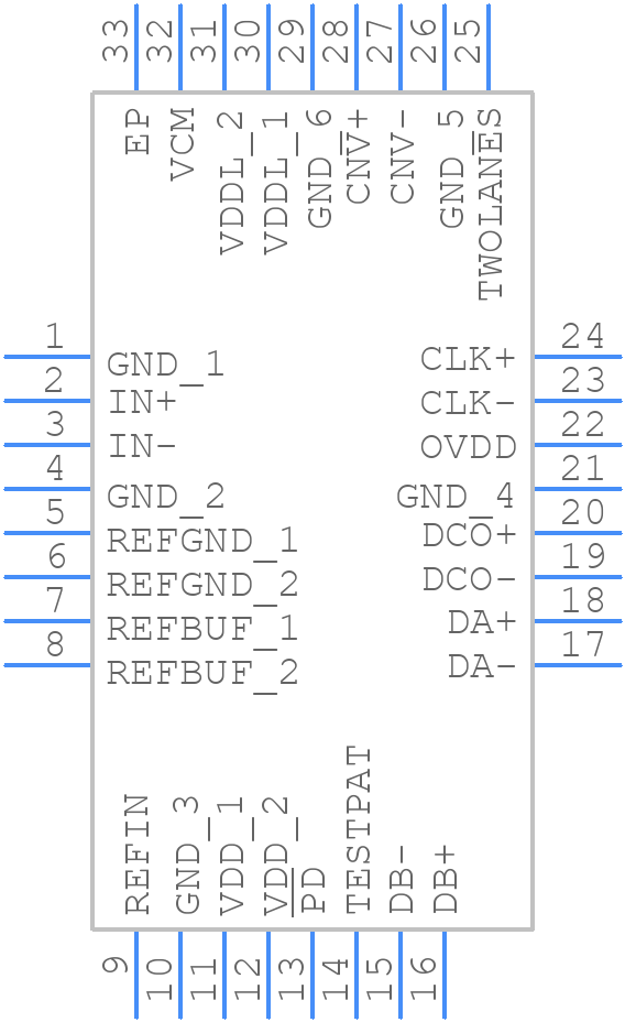 LTC2387CUH-18#TRPBF - Analog Devices - PCB symbol
