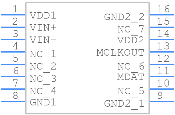 AD7400YRWZ-REEL - Analog Devices - PCB symbol