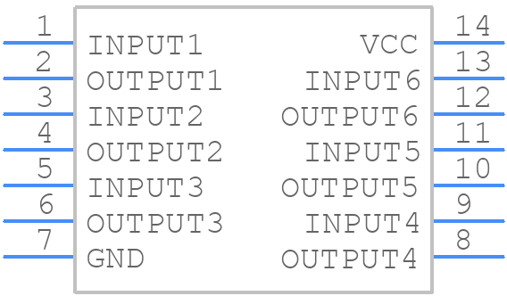 MM74C14N - onsemi - PCB symbol