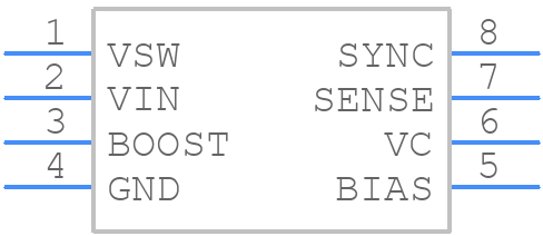 LT1576CS8-5#PBF - Analog Devices - PCB symbol