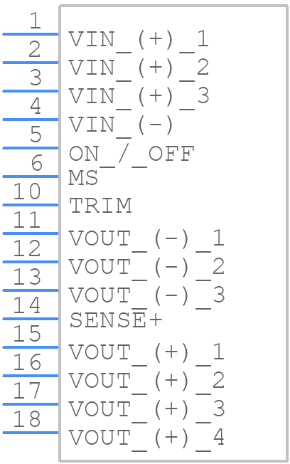 i6A4W020A033V-0S1-R - TDK Lambda - PCB symbol