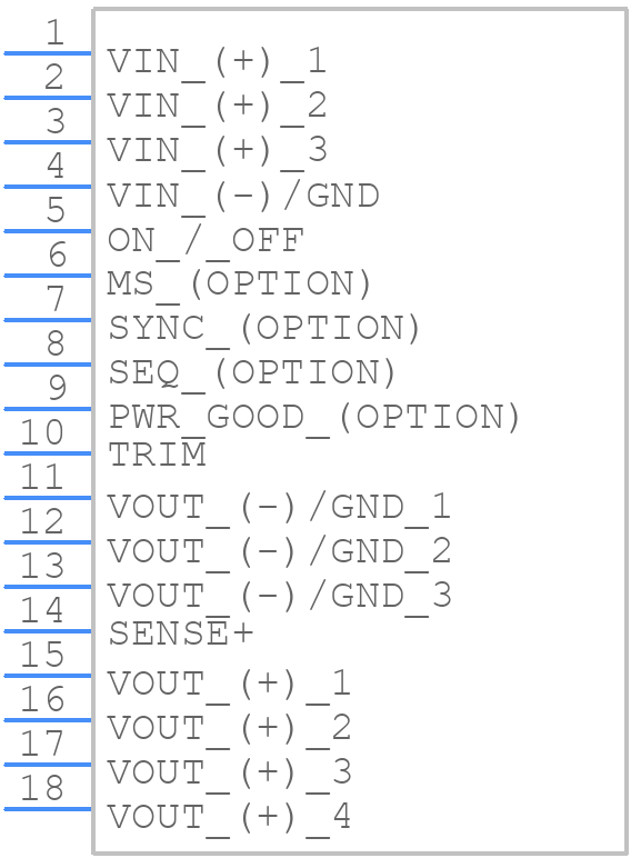 i6A4W020A033V-0S3-R - TDK Lambda - PCB symbol