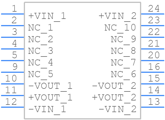 REC5-1205SRW/H/B/SMD - RECOM Power - PCB symbol