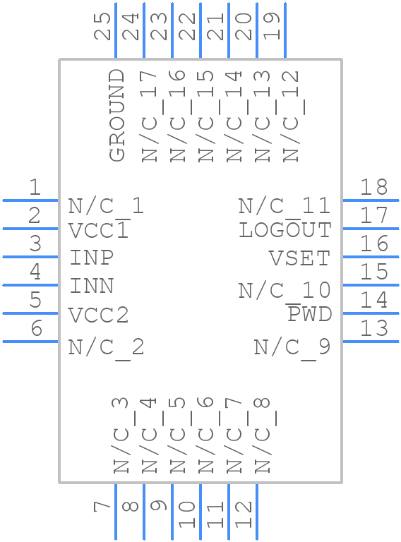 HMC601LP4TR - Analog Devices - PCB symbol