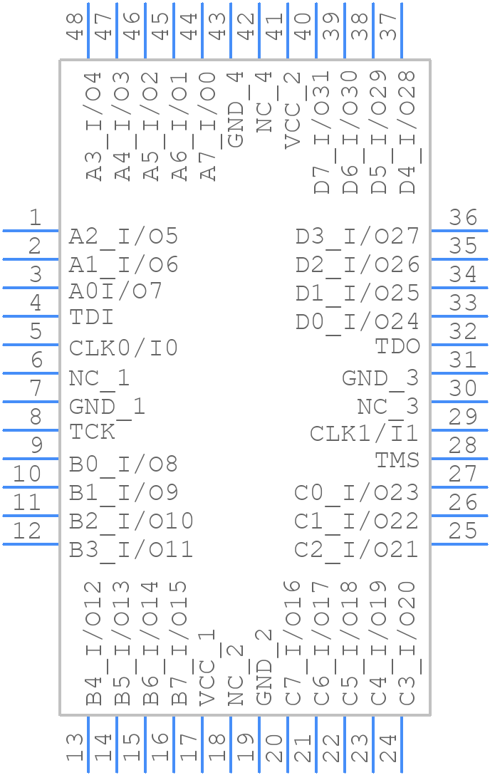 M4A5-64/32-55VC48 - Lattice Semiconductor - PCB symbol