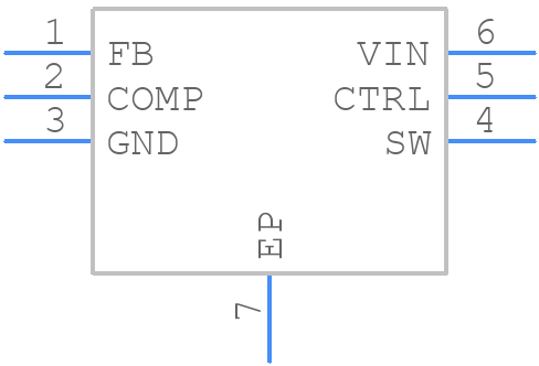 TPS61161DRVRG4 - Texas Instruments - PCB symbol