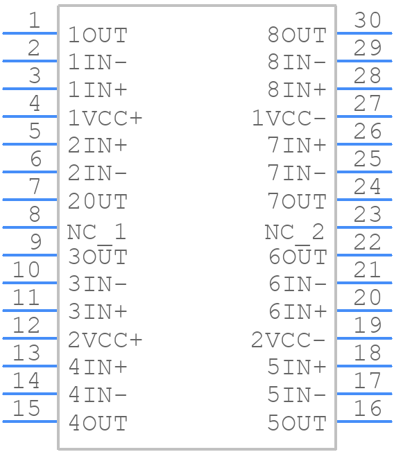 TL084X2DBLE - Texas Instruments - PCB symbol