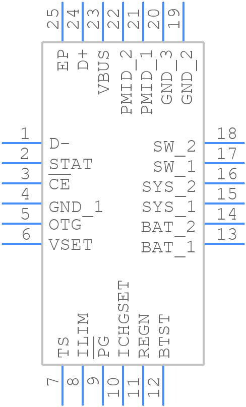 BQ25886RGET - Texas Instruments - PCB symbol