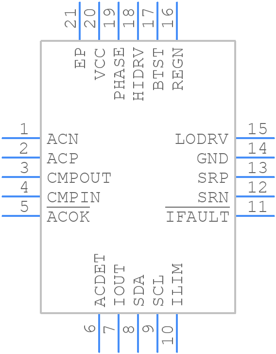 BQ24707RGRT - Texas Instruments - PCB symbol
