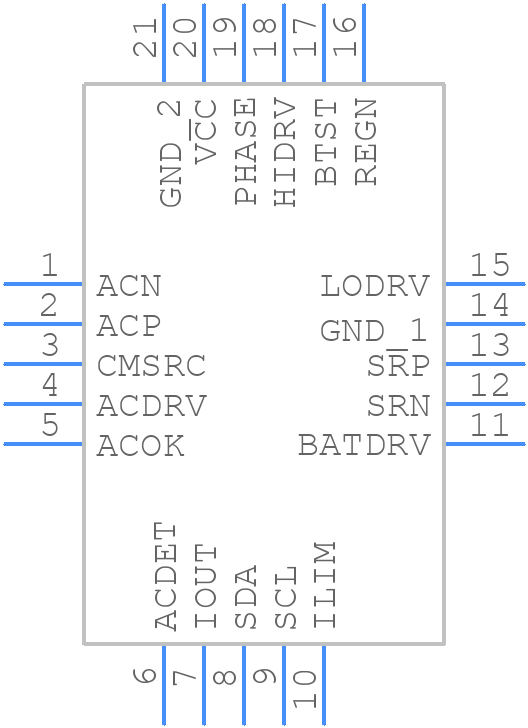 BQ24725ARGRR - Texas Instruments - PCB symbol