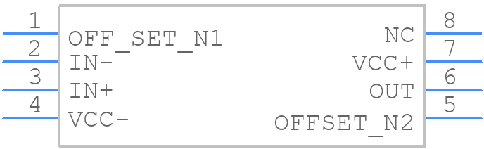 UA741CP - Texas Instruments - PCB symbol