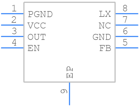 IS31BL3506A-DLS2-TR - Integrated Silicon Solution Inc. - PCB symbol