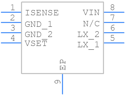 AL8861QMP-13 - Diodes Incorporated - PCB symbol