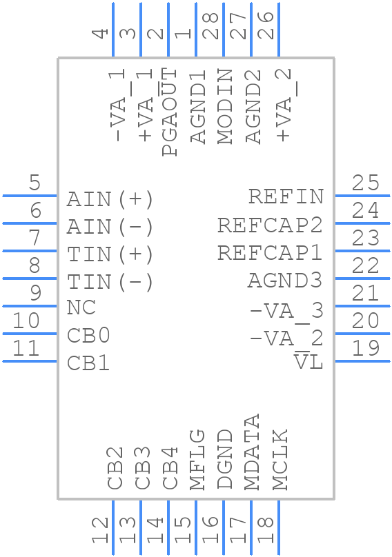AD1555AP - Analog Devices - PCB symbol