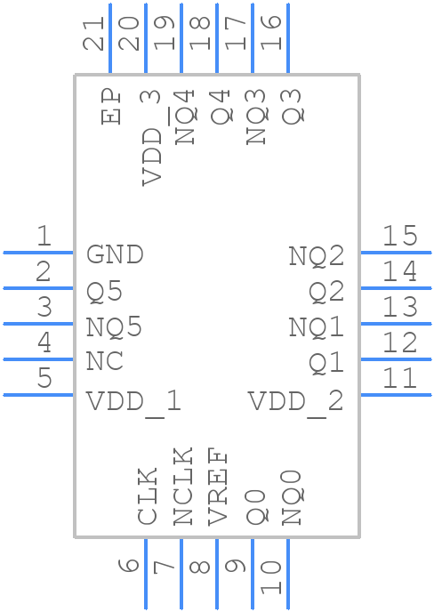 8P34S1106NLGI8 - Renesas Electronics - PCB symbol