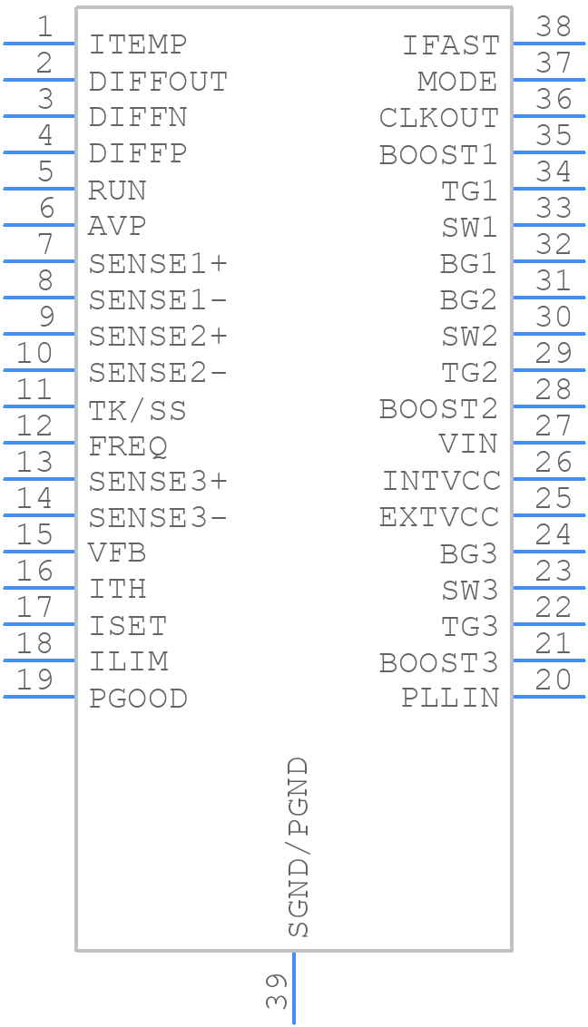 LTC3829IFE#PBF - Analog Devices - PCB symbol
